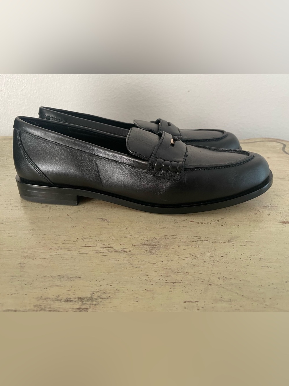 Madewell The Grayson Penny Loafer in True Black Size 9 1/2 M NWOB $178 NX647 - Picture 9 of 11
